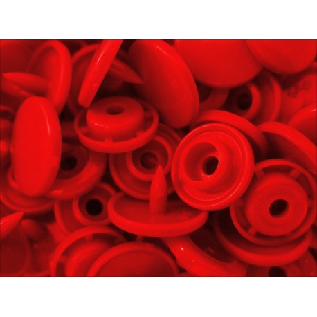 Leisure-Beads - 10x Rote KAM Snaps Größe T-5 Größe 20 Plastik Druckknöpfe