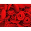 10x Rote KAM Snaps Größe T-5 Größe 20 Plastik Druckknöpfe
