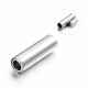 1x Edelstahl Magnetverschluss Innen 3mm 16x5mm silberfarben - Edelstahl Schmuckzubehör