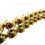 1x antikgoldfarbene Acryl Perle 17,5mm glatt Perle aus plattiertem Acryl - Schmuckzubehör