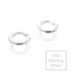 2x 925er Biegering 4,5mm x 1mm Sterling Silber rund Binderinge - Schmuckzubehör