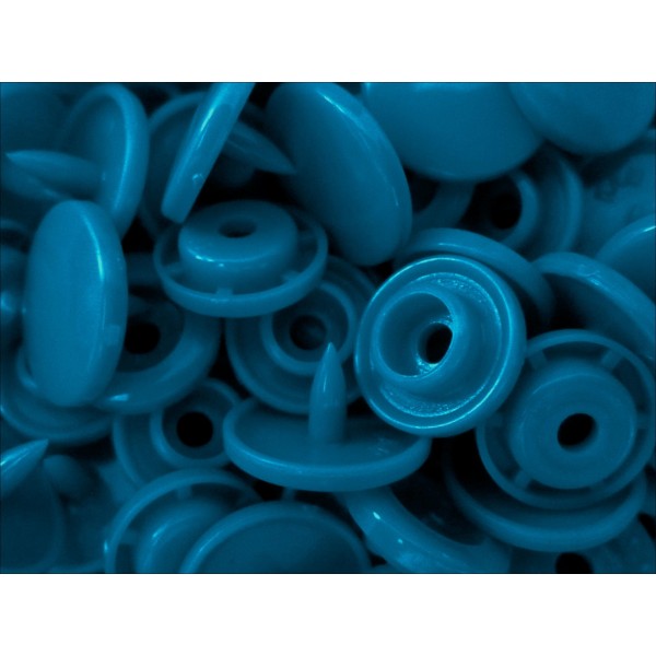 10x Blaue KAM Snaps Größe T-5 Größe 20 Plastik Druckknöpfe - Leisure-Beads DIY