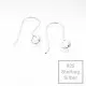 2x 925er Ohrhaken 17x14mm mit Tropfen Ohrringe Sterling Silber - Schmuckzubehör aus 925 Silber - Leisure-Beads DIY