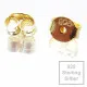 2x 925 Sterling Silber Ohrstopper 6x4,5mm Loch 0,6mm vergoldet - Schmuckzubehör aus 925 Silber - Leisure-Beads DIY