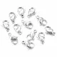 Edelstahl 316 Karabinerhaken 10mm glatter silberfarben Schmuckverschluss - Edelstahl Schmuckzubehör - Leisure-Beads DIY