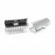 2x Edelstahl Bandklemme 20mm silberfarbene Bandverbinder - Schmuckzubehör - Leisure-Beads DIY
