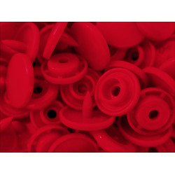 Leisure-Beads - 10x Erdbeerrote KAM Snaps Größe T-5 Größe 20 Plastik Druckknöpfe