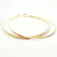 2x goldfarbener Haarreif 3mm Edelstahl - Haarklemmen - Leisure-Beads DIY
