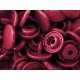 10x Bordeauxrote KAM Snaps Größe T-5 Größe 20 Plastik Druckknöpfe - Bastelbedarf - Leisure-Beads DIY