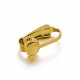 2x Edelstahl Ohrclips 16x10x7,5mm goldfarben - Schmuckzubehör zum Ohrclips basteln