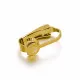 2x Edelstahl Ohrclips 16x10x7,5mm goldfarben - Schmuckzubehör zum Ohrclips basteln - Leisure-Beads DIY