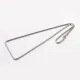 Edelstahl Halskette 45,5cm x 3,3mm Schlangenkette aus Edelstahl - Schmuckzubehör Schmuckkette - Leisure-Beads DIY