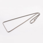 1x Edelstahl Halskette 45,5cm 3,3mm x Schlangenkette - Schmuckzubehör
