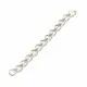 5x Edelstahl 316 Verlängerungskette 40x3mm silberfarben - Schmuckzubehör - Leisure-Beads DIY
