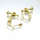 Goldfarbene Ohrclips 15x13mm zum Clippen und Drehen - Schmuckzubehör zum Ohrclips selbermachen