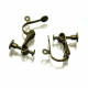 Bronzefarbene Ohrclips 15x13mm zum Clippen und Drehen DIY - Schmuckzubehör