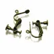 2x bronzefarben Ohrclips 15x13mm zum Clippen und Drehen bronzefarben - Schmuckzubehör zum Ohrclips selbermachen - Leisure-Beads DIY