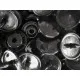 10x Schwarze KAM Snaps Größe T-5 Größe 20 Plastik Druckknöpfe - Bastelbedarf - Leisure-Beads DIY