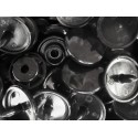 10x Schwarze KAM Snaps Größe T-5 Größe 20 Plastik Druckknöpfe