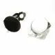 2x Edelstahl Ohrclips 12mm zum Bekleben silberfarben - Schmuckzubehör Ohrclips - Leisure-Beads DIY