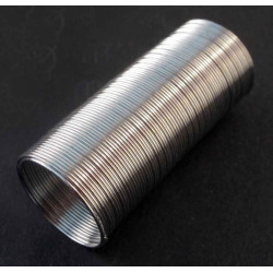 5x Memory Wire im Mix für Fingerringe Schmuckdraht silberfarben - Schmuckzubehör Memory Wire