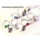 5x Memory Wire im Mix für Fingerringe Schmuckdraht silberfarben - Schmuckzubehör Memory Wire
