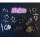 11x Knebelverschluss Mix 2 Schmuckzubehör Set für Ketten - Schmuckzubehör Set - Leisure-Beads DIY