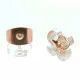 10x Edelstahl Ohrstopper 6x4,5mm rosegoldfarben für Ohrringe - Edelstahl Schmuckzubehör - Leisure-Beads DIY