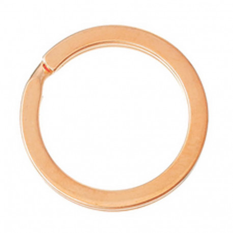 Leisure-Beads - Schlüsselring rosegoldfarben 28mm - Schlüsselanhänger selber machen