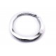 Schlüsselring 25mm flacher Ring silberfarben stabil - Schlüsselanhänger selber machen