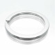 Schlüsselring 25mm flacher Ring silberfarben stabil - Schlüsselanhänger selber machen