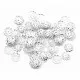 5g hellsilberfarbene Perlenkappen 9x1,5mm - Schmuckzubehör Perlenkappe - Leisure-Beads DIY