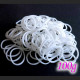 200g weiße Loom Gummibänder 16mm - Schmuckzubehör Loom Armband