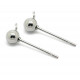 2 Stück Edelstahl Ohrstecker 16x7x4mm mit Öse mit Stopper - Schmuckzubehör Ohrringe