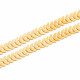 1m KC-Goldfarbene Kette 12,5mm Breite Schlangenkette - Schmuckzubehör Schmuckkette