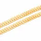 1m KC-Goldfarbene Kette 12,5mm Breite Schlangenkette - Schmuckzubehör Schmuckkette - Leisure-Beads DIY