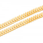 1m KC-Goldfarbene Kette 12,5mm Breite Schlangenkette - Schmuckzubehör