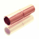 Rosegoldfarbener Magnet Verschluss 5x15mm Innen 4mm Verschluss zum Einkleben Zylinder - Schmuckzubehör