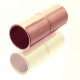 Rosegoldfarbener Magnet Verschluss 8x20mm Innen 7mm Verschluss zum Einkleben Zylinder - Schmuckzubehör