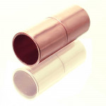 1x Magnetverschluss Innen 7mm 8x20mm rosegoldfarben zum Einkleben - Schmuckzubehör
