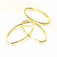 2x goldfarben Ring 25x10mm x 1mm oval geschlossen - Schmuckzubehör