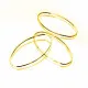 2x goldfarben Ring 25x10mm x 1mm oval geschlossen - Schmuckzubehör - Leisure-Beads DIY