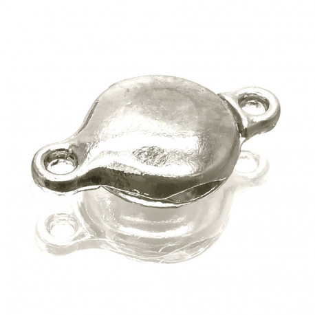 Leisure-Beads - 1x Magnetverschluss 20x11mm silberfarben - Schmuckzubehör