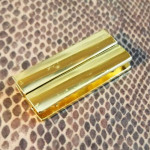 1x Magnetverschluss II. WAHL Innen 39x4mm 39x19x7mm goldfarben - Schmuckzubehör