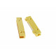 1x Magnetverschluss II. WAHL Innen 39x4mm 39x19x7mm goldfarben - Schmuckzubehör