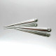 2x silberfarben Schmuckanhänger 36x4,5mm - Schmuckzubehör