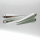 2x silberfarben Schmuckanhänger 24x4mm - Schmuckzubehör