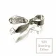 1x Sterling Silber Collierschlaufe 13x4mm Haken für Anhänger 925 Silber - 925 Schmuckzubehör Collierschlaufe - Leisure-Beads DIY