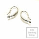 2x 925 Sterling Silber Ohrhaken 16x9mm - Schmuckzubehör
