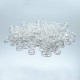 1000x Biegering 6mm x 0,7mm rund versilberte Binderinge - Schmuckzubehör